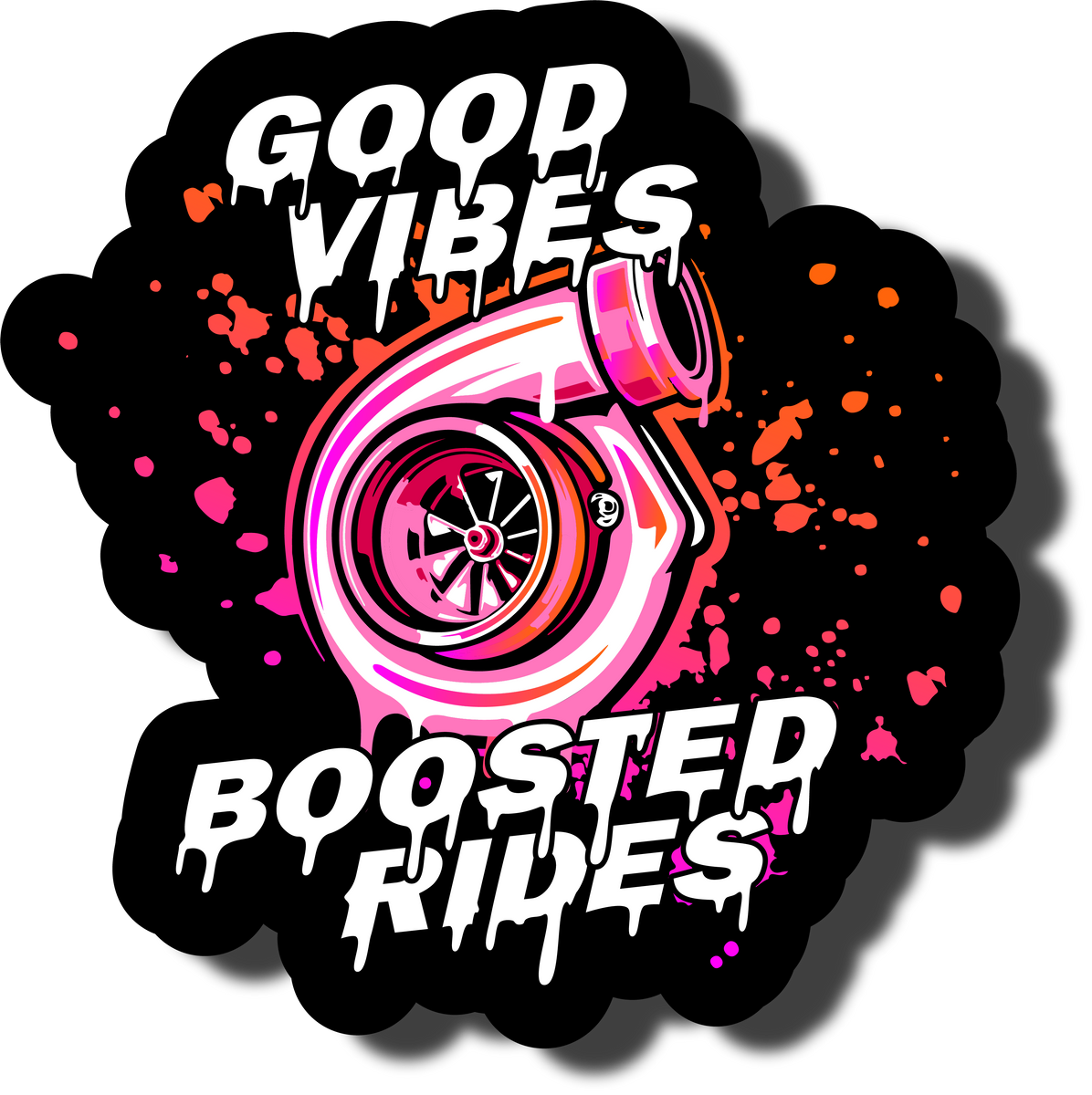 Good Vibes Boosted Rides Sticker – BoostedBoiz