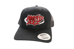 Boostedboiz Black/Red Trucker Hat