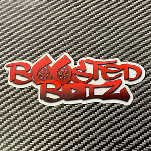BoostedBoiz Red Sticker